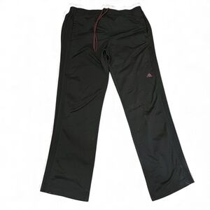 Adidas Men's Black Joggers with Red Accents